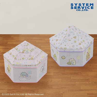 すみっコぐらし たぴおかパーク サーカステント型収納BOX【パープル】