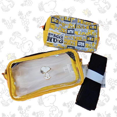 ＜＜150P＞＞【Yellow】スヌーピー　2層式ショルダーバッグ