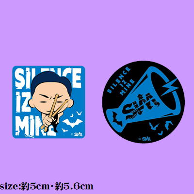 【blue】SIM　缶バッジ(2個セット)
