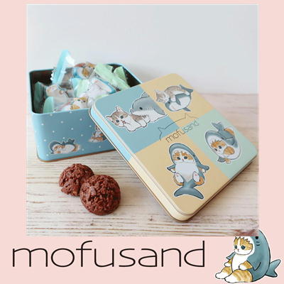 ナガトヤmofusand サメにゃん クランチ缶【賞味期限:2024/03/26】