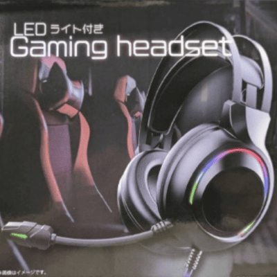Gaming headset with LED light