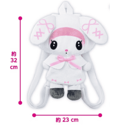 [My Melody] My Melody♡Kuromi Moonlit Night MeloKuro Plush Backpack