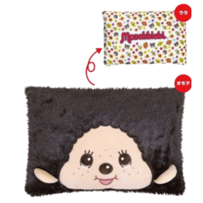 [Brown] Monchhichi Square Cushion
