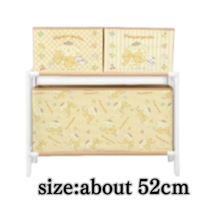 [Pom Pom Purin] Sanrio Characters Big Ribbon Storage Case with 3 Boxes