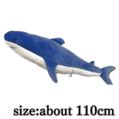 [Blue] Shark MEGA BIG Plush Toy 5