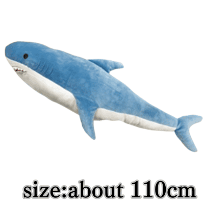 [LightBlue] Shark MEGA BIG Plush Toy 5