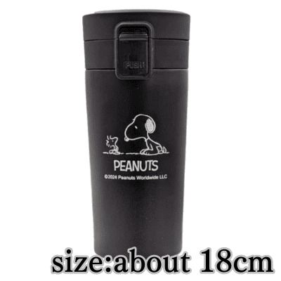[Black] Snoopy Long Tumbler 6