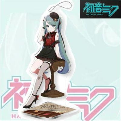【OisoVer】初音ミクシリーズスタンド付ビッグクリアキーチェーン“初音ミク-ビターパティシエ”