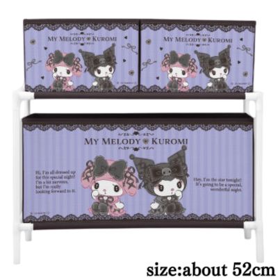 【マイメロディ♡クロミ 】マイメロディ♡クロミ 真夜中のメロクロ3ボックス付き収納ケース2