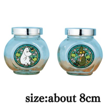 [Moomin & Snufkin] Moomin glass canister set