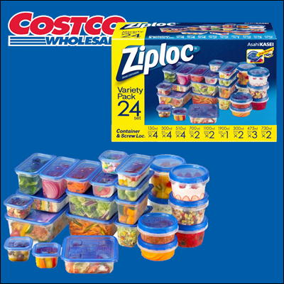 Ziploc Container Assortment Set (24 packs)