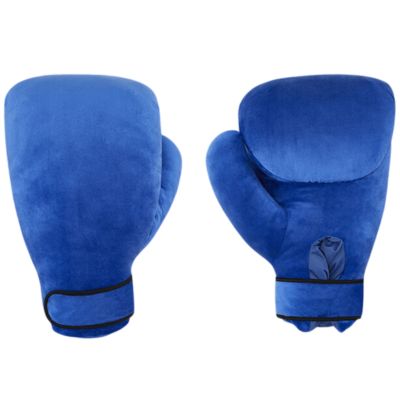[Blue] FANS You can put your hands in! Boxing Glove Plush Toy XL Premium