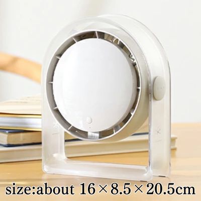 Clear Personal Fan, White