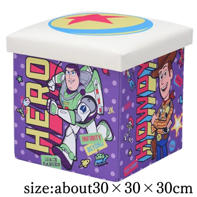 [Purple x Cream] Toy Story Platinum Zakka Storage Box Chair