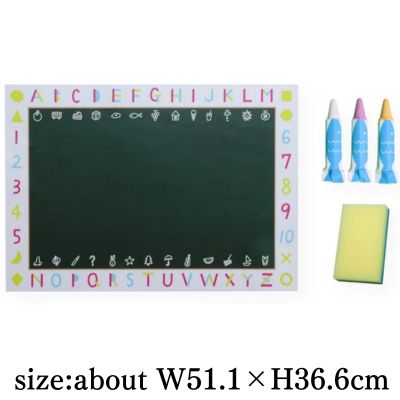 3-color Kitpas bath towels & drawing sheet chalkboard