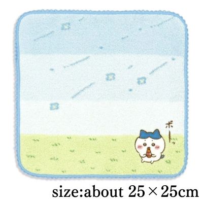 Chiikawa Towel Handkerchief (Gentle Breeze Blue)