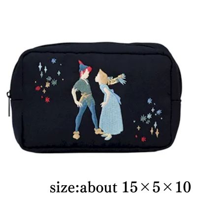 [Peter Pan] Disney Character Embroidered Pouch (EX)