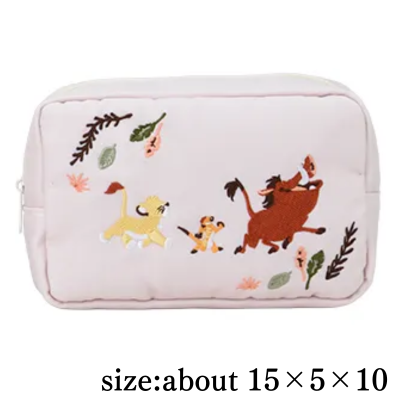 [The Lion King] Disney Character Embroidered Pouch (EX)