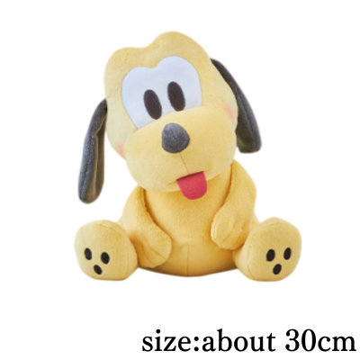 [Pluto] Mickey & Friends Kotette Pettan Big Plush Toys - Mickey Mouse, Minnie Mouse, and Pluto