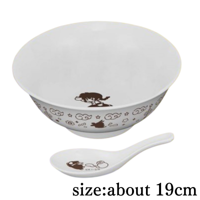 [Brown]Ranma 1/2 Ramen Bowl & Rice Spoon Set