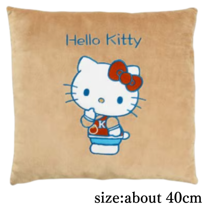 [Hello Kitty] Sanrio Characters Grayish Hangout Mocotto Cushion 1