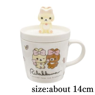 [Korilakkuma] Rilakkuma Makeup Rilakkuma Figure Small Plate & Mug Set