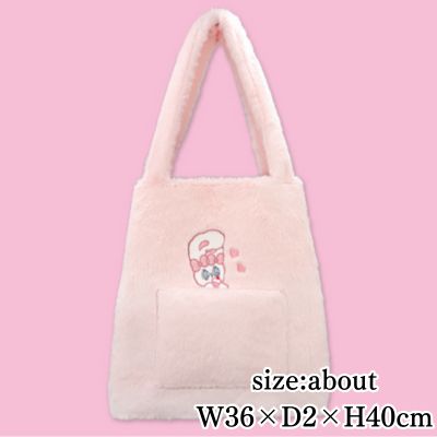[Pink: Cream Bunny] Esther Bunny Tote Bag
