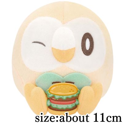 [Rowlet] PokéPiece Plush Toys: Delicious Time - Pichu, Piplup, Meowspur, and Rowlet
