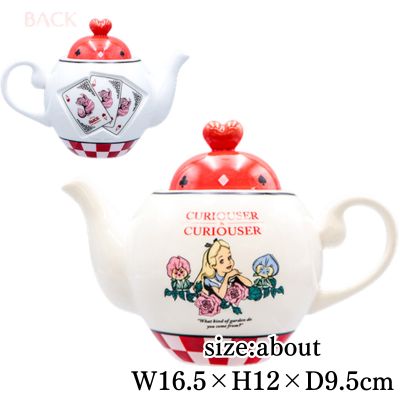 [Red] Alice in Wonderland Trump Teapot