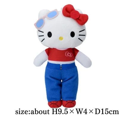 [Cute denim T-shirt]Hello Kitty Plush Toy Long Legs Ver. (EX)