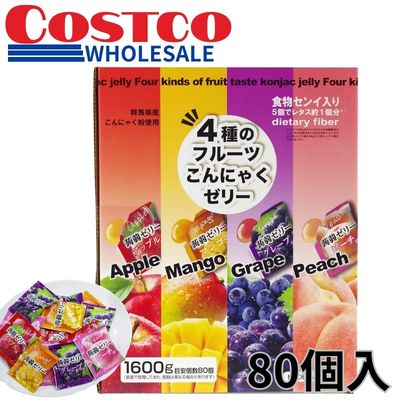 4 Kinds of Fruit Konjac Jelly (80 pieces) [Best Before: 2027/02/03]