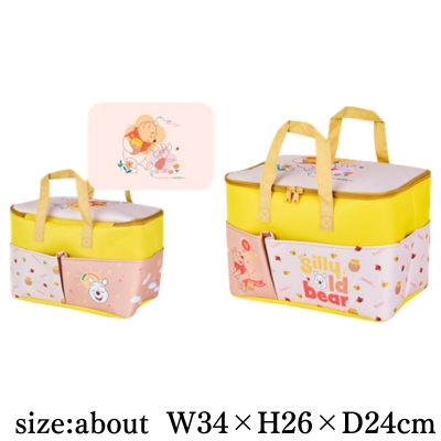 [Honey] Winnie the Pooh Basket with Large Pocket ~Flower & Honey~