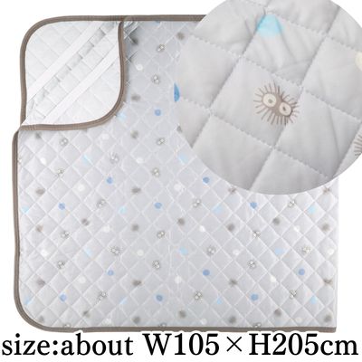 My Neighbor Totoro Cooling Mattress Pad - Sepia Soot Sprite Pattern