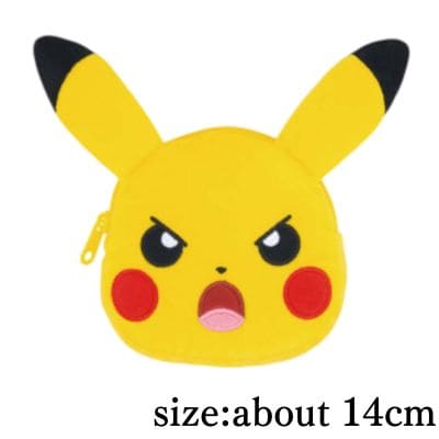 [B: Pikachu] Pokémon Various Expressions Face-Shaped Mini Pouch ~Pikachu~