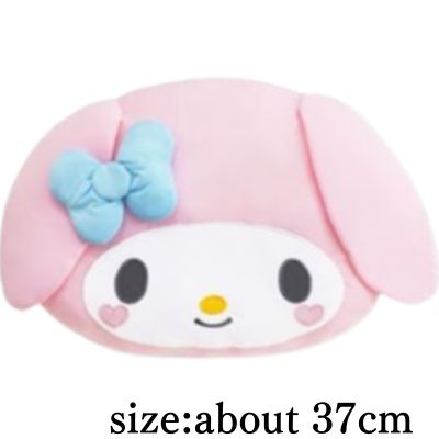 【Kuromi】Sanrio Characters Heart Cheeks Cool Face Cushion
