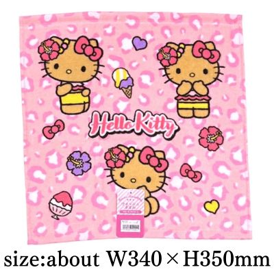 [Hello Kitty Leopard Print] Sanrio Wash Towel