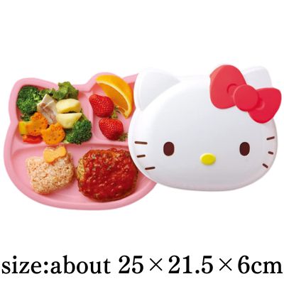  [Hello Kitty] Sanrio Lunch Plate with Lid