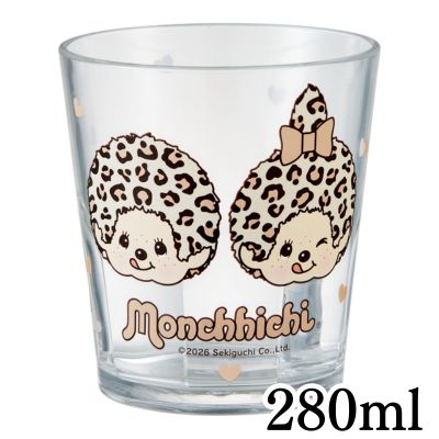 ◇★Early-Month Exclusive★ Monchhichi Acrylic Cup (280ml) *Direct shipment; delivery date/time cannot be specified.