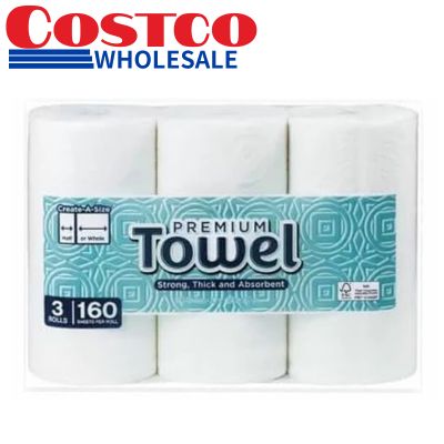 ＜1 Set (3 Rolls)＞KIRKLAND Paper Towels