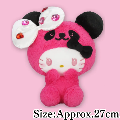 【Pink】Panda Hello Kitty Deco-More BIG Plush