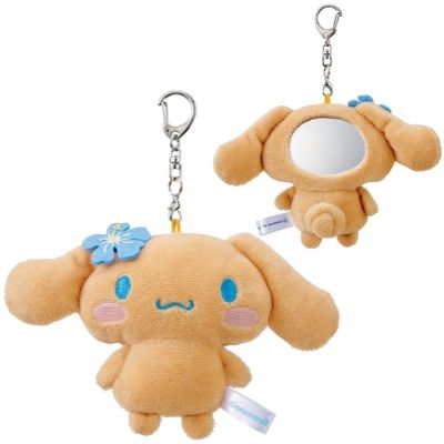 ◇★Early-Month Exclusive★ [Cinnamoroll] Sanrio Plush Mirror Keychain *Direct shipment; delivery date/time cannot be specified