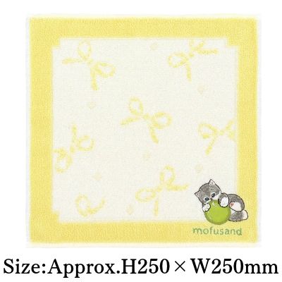 [Fruit Nyan Yellow] mofusand Towel Handkerchief