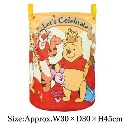 【Red Shirt】Winnie the Pooh 100th Anniversary Large Round Storage Basket