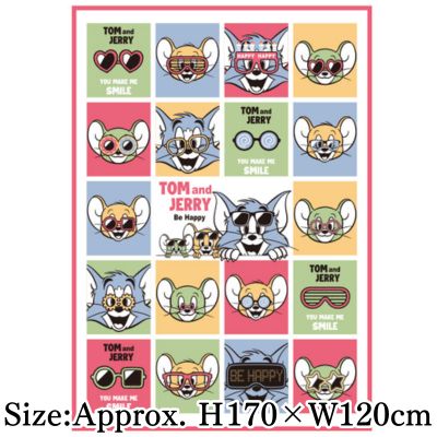 [Pink] Tom and Jerry Soft & Fluffy Blanket