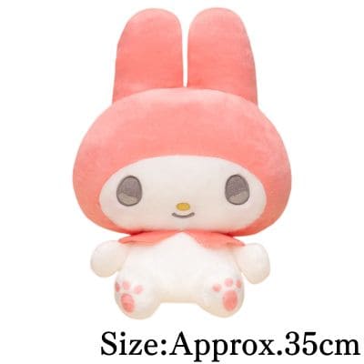 【My Melody】My Melody & Kuromi Kyururin BIG Plush ~Red Riding Hood & Black Hood~