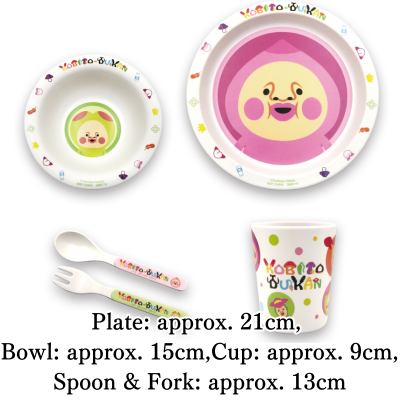 Kobitozukan 4-Piece Tableware Set