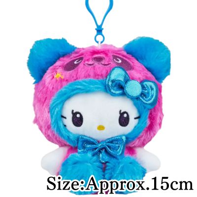 【Pink】Panda Hello Kitty Kurippii Plush ~Vivid Panda~
