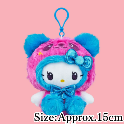 【Pink】Panda Hello Kitty Kurippii Plush ~Vivid Panda~
