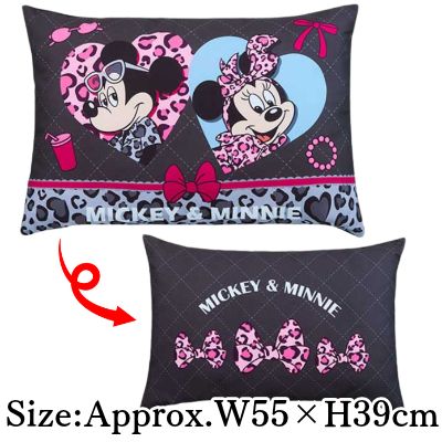 【Close-Up】Mickey Mouse & Minnie Mouse Gyaru-Style Leopard Cushion